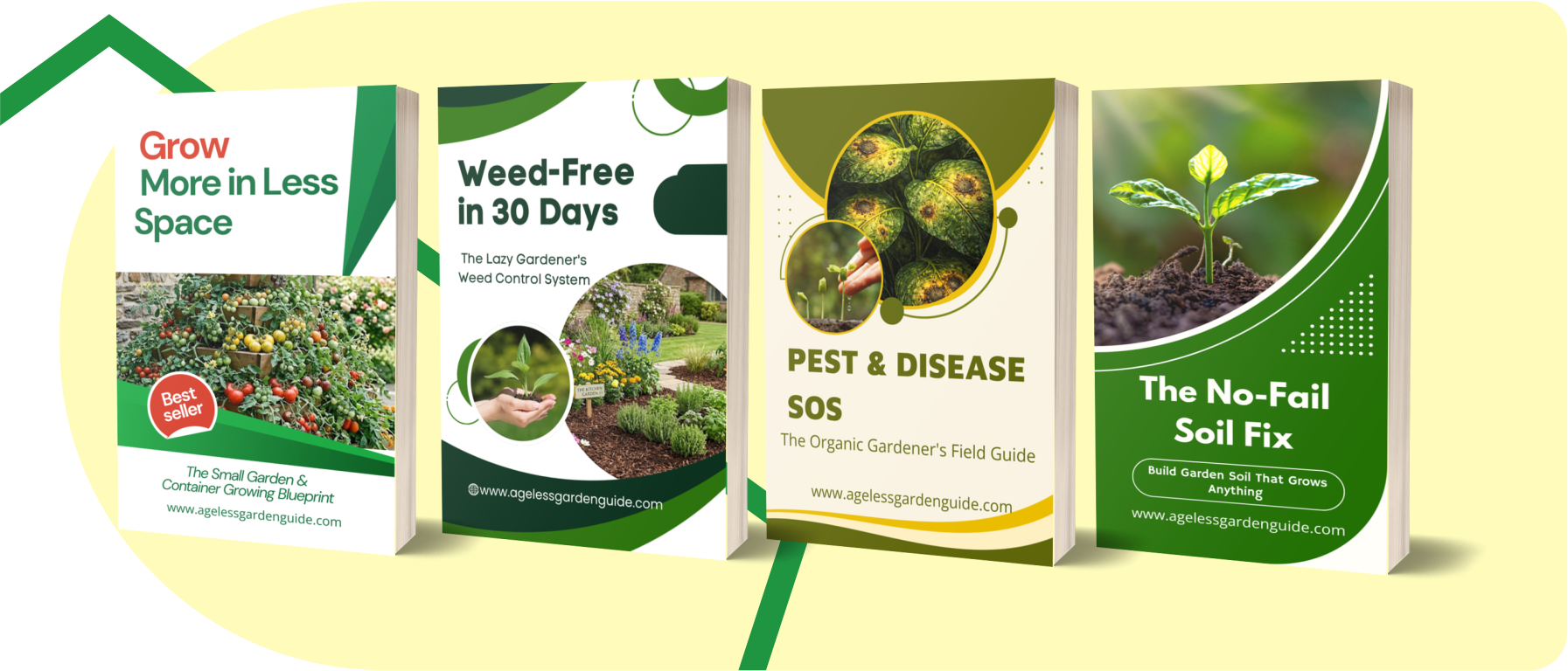 The Complete Garden Bundle — four eBooks on soil, pests, weeds, and small-space growing